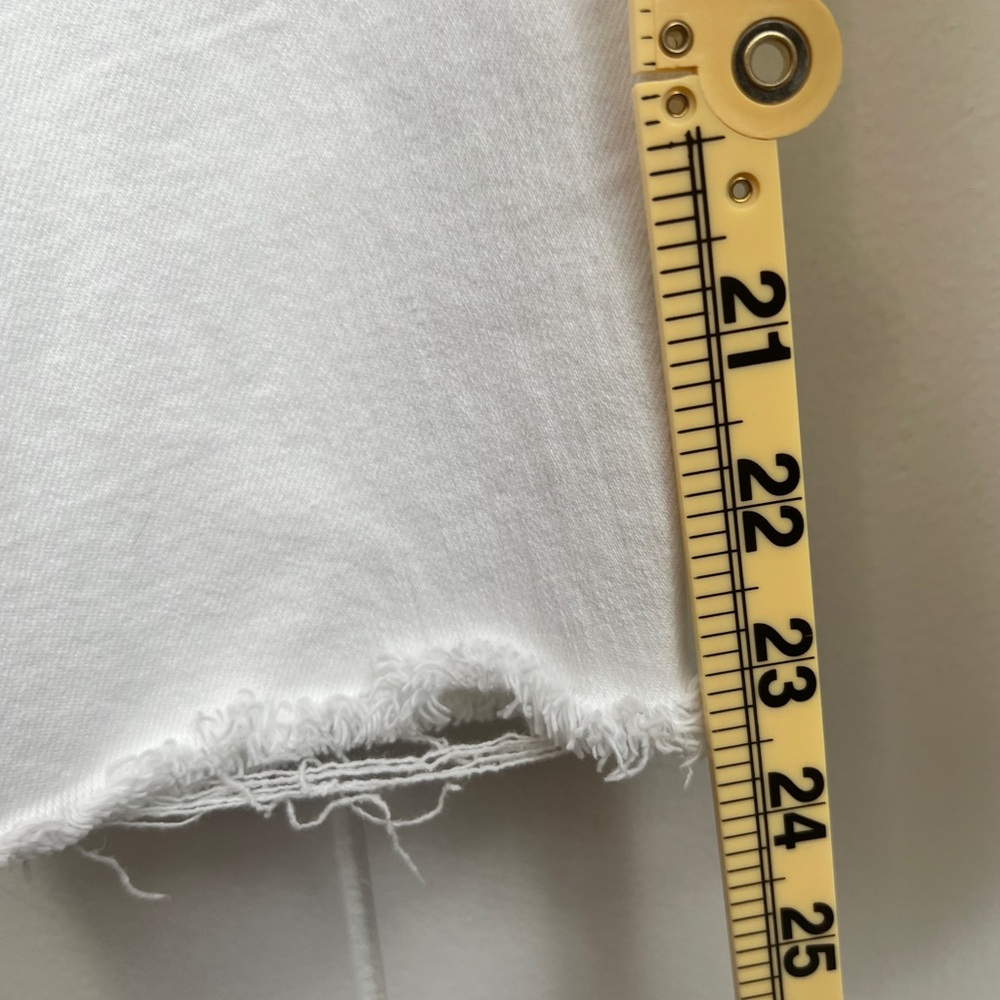 Mother Patch Pocket Private Ankle Fray Jeans White - Picture 6 of 11